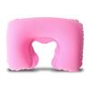 Almofada inflável em forma de U pvc flocado inflável em forma de U travesseiro cervical travesseiro de aviação almofada de aviação ao ar livre travesseiro de viagem travesseiro inflável de viagem