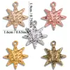 Accesorios de Joyería de Aleación de Venta Caliente Transfronteriza Colgante de Estrella de Ocho Puntas Multicolor Simple Colgante de Estrella Collar Pulsera Accesorios