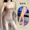 Lingerie Sexy Renda Francesa Transparente Sexy Feminina Suspensório Tule Tentação Tamanho Grande Conjunto de Três Peças Camisola