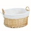 Cesto de Armazenamento de Vime e Rattan Armazenamento de Brinquedos Caixa de Armazenamento de Mesa Cesto de Armazenamento para Quarto/Escritório Artesanato em Vime