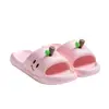 Pantuflas de Dibujos Animados de Manzana Pequeña para Mujer, Suaves de Suela Blanda Antideslizantes de EVA para Interior de Verano, Lindas para Bañarse y Uso en Exteriores