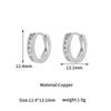Pendiente con baño de oro real de 14k color duradero con circonita incrustada pendiente pendiente diy hecho a mano todo-partido pendiente de gancho para la oreja pendiente material de pendientes accesorios