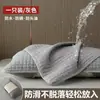 Funda de Almohada de Algodón de Color Sólido Capa Aislante para Relleno de Almohada Funda Protectora Anti-saliva Aceite de Cabeza Sudor Almohada Engrosada Funda Interior de Almohada Toalla para Almohada