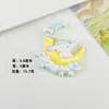 Tarjeta Grande de Dibujos Animados Luna Pequeña Accesorios Europeos de Resina DIY Pasador Hecho a Mano Hebilla de Zapato Funda para Teléfono Móvil Llavero de Taza de Agua Material