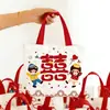 Bolsas de Lona para Doces de Casamento em Estoque Atacado Sacolas de Lembrancinha de Casamento Sacolas de Presente com Logo Bolsas Tote Portáteis