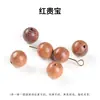 Jingde Jewelry Más Vendido Seda Dorada Nanmu Cuentas Redondas Cuentas Sueltas Pieza Individual Accesorios para Pulseras de Joyería DIY Cuentas al por Mayor en Stock