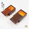 Caja Pequeña de Madera con Ensamblaje de Caja y Espiga de Jadeware de Madera Maciza, Caja de Joyería de Palo de Rosa Rojo, Colgante de Jade, Anillo, Caja de Almacenamiento de Pendientes, Caja de Madera