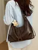Bolsa de Axila Grande Capacidade Moda Retrô para Mulheres 2026 Nova Moda Bolsa Transversal de Ombro Único Mochila Tote para o Dia a Dia