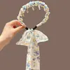 Diadema de Moño de Cinta Floral de Nuevo Estilo para Primavera para Mujeres, Diadema Trenzada de Punta Alta con Dientes, Accesorio para el Cabello