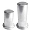 Acero Inoxidable 304 Remache Tuerca de Agujero Avellanado Ciego Grande Remache Tuerca Semi-Hueca Cilíndrica Moleteada Tapa de Tirar M3/M8/M12
