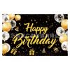 Bandera de decoración para fiesta de cumpleaños al aire libre transfronteriza, póster de cumpleaños, fondo fotográfico, pancarta de tela para pared