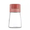 Salero Cuantitativo, Caja de Condimentos Tipo Prensa, Botella Sellada de Vidrio para Sal y Condimentos de Cocina, Cocina Doméstica Precisa