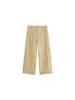Pantalones Rectos de Cintura Alta para Mujer Tallas Grandes, Pantalones Acortados de Pierna Ancha, Otoño 2026, Pantalones Casuales Sueltos Versátiles para Mujeres Tallas Grandes, Nk1399