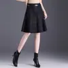 Moderna falda plisada de cuadros para mujer, nueva colección otoño 2026, de cintura alta, corte A, elegante, adelgazante y rejuvenecedora, moderna