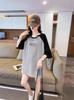 Ropa para Mujer de Talla Grande 2025 Nuevo Verano Suelto Estilo Europeo Gordo mm Camiseta de Manga Corta Diseño para Mujer Nicho Tops Populares