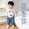 Camiseta de Algodón Puro Transpirable Fina de Verano para Bebé, Camiseta para Aire Acondicionado, Tops para Niños, Chaqueta para Niños, Cárdigan con Capucha para Niñas con Protección Solar