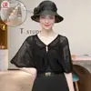 Xale de Tricô de Alta Qualidade para Primavera e Outono, Fino, Pequena Blusa Externa, Blusa Externa de Verão, Camisa de Proteção Solar, Estilo Ocidental, Versátil, Sombra, Emagrecimento