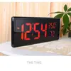 Reloj Creativo de Pantalla Grande, Reloj de Pared para Sala de Estar, Reloj Electrónico Transfronterizo, Reloj de Temperatura y Humedad para el Hogar, Reloj Despertador Simple 3808L