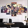 Demon Slayer Japonés de Dibujos Animados: Kimetsu No Yaiba Tanjiro Pintura Decorativa de Cinco Partes Pintura Transfronteriza Núcleo Pintura sin Marco de Inyección de Tinta al por Mayor Artesanía Mural
