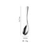 Cuchara de Gota de Agua de Acero Inoxidable 304 Cuchara para Mezclar Arroz de Cantina Doméstica Cuchara Sopera Profundizada Cuchara para Comer Comida Occidental Cuchara Cuchara