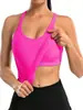 Colete Lulu's Same Ebb em Forma de I Feminino Estilo Curto com Bojo Colete Fitness Yoga Secagem Rápida Roupa Externa Sutiã Esportivo
