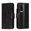 Funda de Cuero Estilo Cartera de Nueve Tarjetas Adecuada para Honor 400 Lite/X70I Huawei P40/Mate 30 con Ranura para Tarjeta