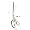 Tijeras de Sastre para el Hogar, Tijeras Profesionales para Cortar Tela, Tijeras Grandes Afiladas de Acero Inoxidable para Ropa, En Stock al por Mayor