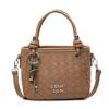 Textura de Alta Calidad Exquisita Bolsa Pequeña para Mujer 2025 Nueva Llegada Verano Combinable Bolsa Cruzada Tejida a Mano Moderna Tipo Cubo