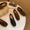 2026 Mocasines cómodos de suela plana para mujer, sin cordones, primavera y otoño, zapatos Mary Jane estilo británico, zapatos pequeños de cuero de punta redonda