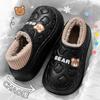 Sapatos de algodão EVA de desenho animado, novos para o inverno feminino, para casa, internos, antiderrapantes, chinelos de casal, sapatos de algodão masculinos para exterior, estudantes, atacado