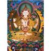 Pintura de diamante cheio de diamante thangka bodhisattva Buda estátua pegajosa diamante colar completo 5D ponto cruz bordado completo bordado de diamante nova geração de cabelo