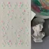 Pegatinas de Uñas de Tulipán Frescas y Sencillas 5D en Relieve Flores de Tulipán Tridimensionales de Primavera Pegatinas para Uñas DIY Estilo Hg