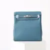 Bolsa Togo de Couro Bovino de Primeira Camada Nova Moda Retrô Mochila Versátil de Couro Genuíno para Mulheres