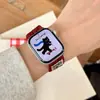 Correa de Reloj Magnética Tejida de Punto para Coche Gato Negro Adecuada para Apple Watch Iwatch11 Generación 10/987Ultra/Se