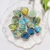 Labradorita natural de alto brillo pequeña margarita girasol Ankh pieza tallada piedra en bruto piedra lunar accesorio DIY colgante