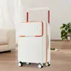 Maleta de Marco de Aluminio Modelo Nuevo 2026 para Hombres, Maleta de Carrito de Gama Alta para Mujeres, Maleta de Viaje Elegante y Resistente a Golpes con Asa Ancha y Cerradura de Combinación