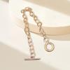 Pulseira bijuteria atacado moda europeia e americana ins bijuteria folheada a metal personalidade fecho OT pulseira bijuteria mulheres