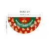 Bandera colgante de Navidad nueva transfronteriza de Amazon Bandera semicircular Bandera en forma de abanico Bandera de forma especial Decoración de barandilla para fiesta de Halloween