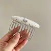 Pente para Cabelo com Estampa de Leopardo Retrô Doce Sem Costura com Múltiplos Dentes Estilo Coreano High-End Versátil Presilha de Cabelo para Mulheres Adultos Acessórios de Cabelo Headwear