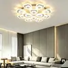 Lámpara de techo floral de lujo multicapa para proteger la vista, lámpara de techo decorativa para sala de estar, iluminación para toda la casa para residencias de alta gama
