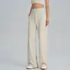 Pantalones Anchos Elásticos de Secado Rápido Nuevos para Primavera y Verano, Pantalones Largos Sueltos Rectos para Yoga, Fitness, Running y Deportes para Mujer