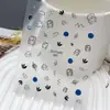 Série Duyuer Adesivos de Unha Populares Estilo Influenciador Realista com Suporte Adesivo para Decoração de Unhas DIY