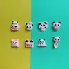 Panda Lindo Juego de Comida Dibujos Animados Accesorios de Pegamento Cremoso Hebilla Creativa para Zapatos Material Accesorios de Resina Joyería DIY Pasador de Pelo