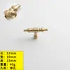 Ventas Directas de Fábrica Nórdico Lujo Ligero Latón Manija para Puerta de Gabinete Cajón Gabinete para Vinos Sencillo Oro Francés Manija de un Agujero