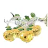 Árbol de manzana de cristal, joyería creativa para el hogar, adornos decorativos para sala de estar, pasillo, mueble de TV, vitrina para vinos, manualidades, decoraciones.