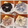 Diadema de satén scrunchie extragrande de moda 2025 para mujer que no tira del pelo