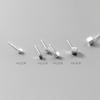 Pendientes Eloch de plata S925 con forma de cuadrado geométrico japonés, para damas, estudiantes, con temperamento elevado, E9761