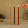 Vela Larga de Color Gradiente Morandi de 30 cm al por Mayor para el Hogar Cena Romántica a la Luz de las Velas Varilla de Cera Colorida sin Humo