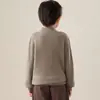 26 Otoño/Invierno Envío Directo del Fabricante Suéter 100% Lana Pura Cuello Redondo Jacquard Unisex Estilo Infantil Suéter Cálido de Punto