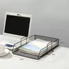 Librero Oficina Multicapa Organizador de Archivos de Escritorio Soporte para Archivos Tope Metálico para Libros Carpeta